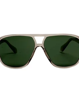 Lunettes De Soleil Framed Aviator Tobacco / Green lens One Size - Superdry - FashionsVida