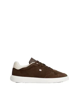 Sneaker Icon Court Light Suede Dark Brown EU 40 - Tommy hilfiger - FashionsVida