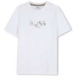 T-shirt à Manches Courtes J53404 White 8 Années Garçon