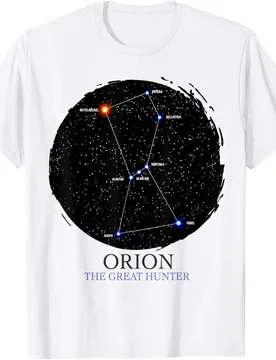Orion Star Constellation Graphic Tee Men Fashion Short Sleeve Astronomy Top Round Neck T-Shirt - Aliexpress - FashionsVida