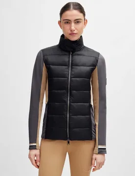 Equestrian Damen Hybrid Pufferjacke RUBY black XL - BOSS - FashionsVida