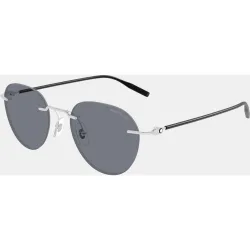 Gafa de sol de hombre ovalada metalica
