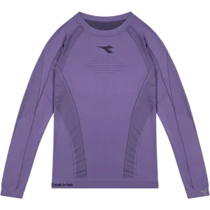 L. LS Laufshirt Damen Violet Grape XS - Diadora - FashionsVida