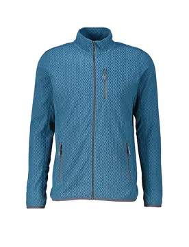 Giacca in pile da uomo Calais Jaquard blu M - Meru - FashionsVida