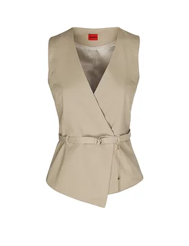 HUGO Gilet AHELLA-1-W hellbraun 38 damen - Hugo Boss - FashionsVida