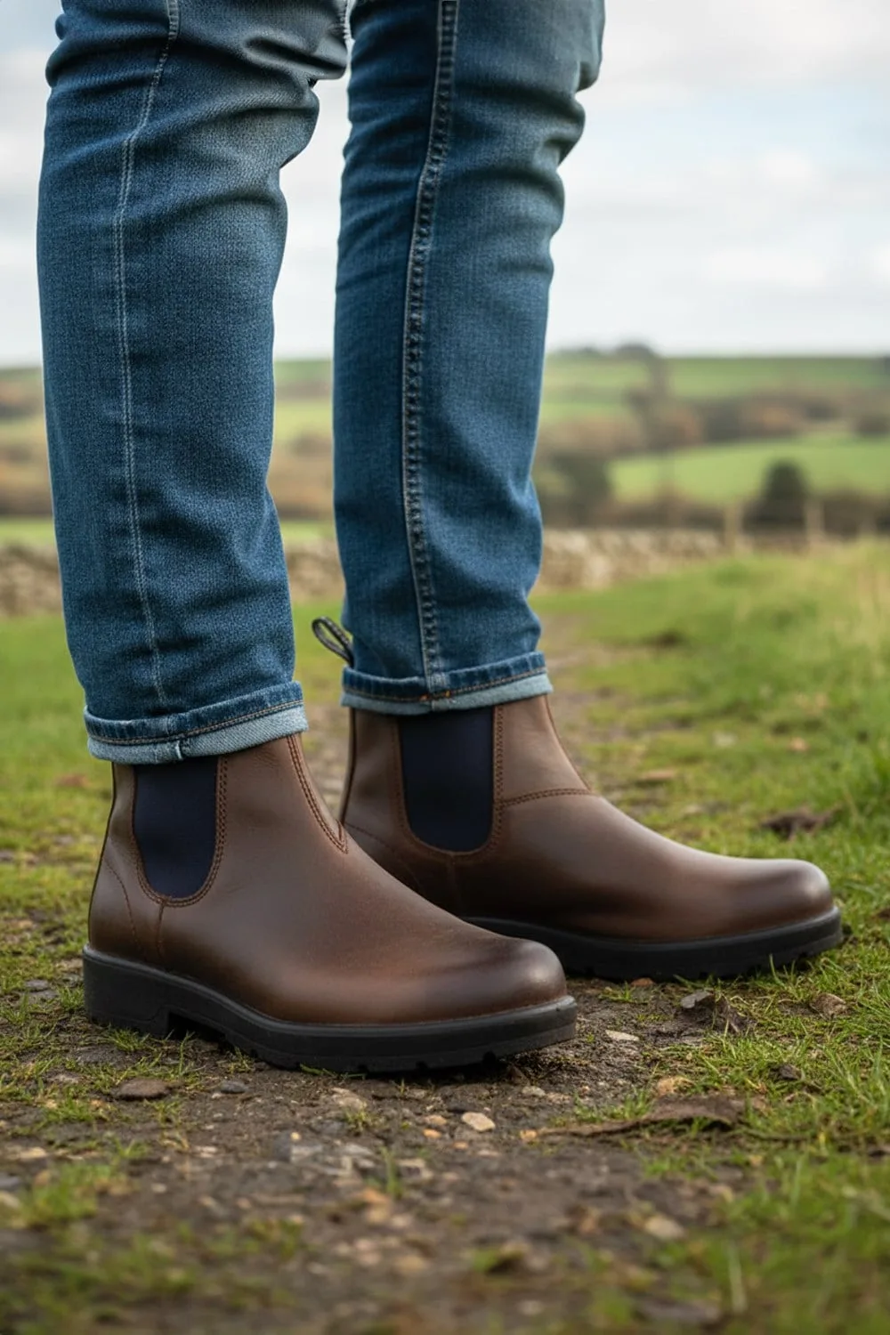 Sam Mens Leather Dealer Boots - Catesby England - FashionsVida