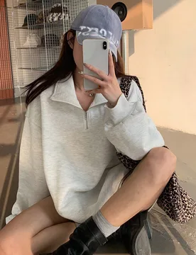 Sudadera holgada con cuello amplio y pequeño diseño bordado, ropa de otoño para mujer XL - Shein - FashionsVida