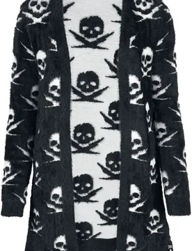 Rock Cardigan - Rebels & Reapers - S bis XXL - für Damen - Größe L - multicolor - Frauen - female - Rock Rebel by EMP - FashionsVida