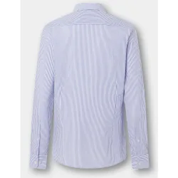 Camisa de hombre de rayas bengala seersucker fit tailored