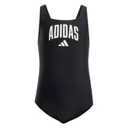 Collegiate V-back Swimsuit Black / White 9-10 Years Girls