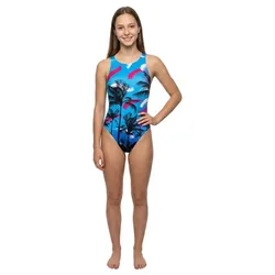 Blue Palm Swimsuit Royal S Women