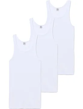 Pack de tres camisetas interiores de hombre de tirantes - Abanderado - FashionsVida