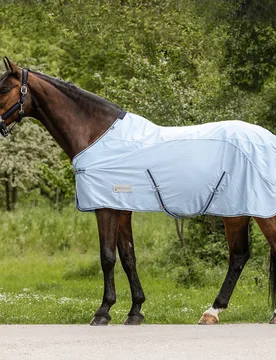 Regen-Fliegendecke PROTECT, hellblau/nachtblau 155 - Waldhausen - FashionsVida