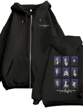 Twilight Saga Bella Jacob Black Vampire Robert Pattinson Edward Cullen Zipper Hoodie Men Women Vintage Oversized Zip Up Jacket - Aliexpress - FashionsVida