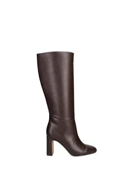 Women's 'Speedway Dark Brown Leather' Leather Boots Size: 4 - Dark Brown - Size: 4 - Steve madden - FashionsVida