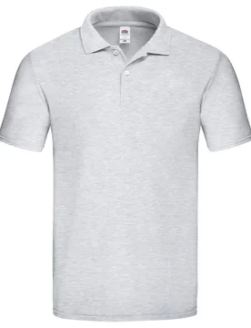 Mens Original Polo Shirt (Grey Heather) - Size 2xl - Fruit of the loom - FashionsVida