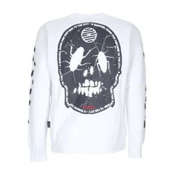 Felpa Girocollo Uomo Rank Crewneck White
