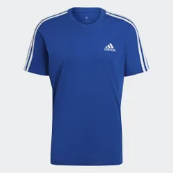 T-shirt Essentials 3-Stripes S Royal Blue / White