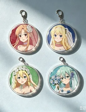 New Style Cartoon Sword Art Online Figure Decoration Charm Gift Classic Anime Acrylic Keychain Backpack Pendant Bag Car Key Ring - Aliexpress - FashionsVida