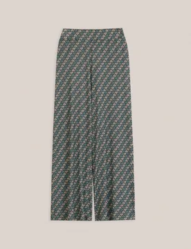 Pantalones anchos de mujer estampados - Trucco - FashionsVida