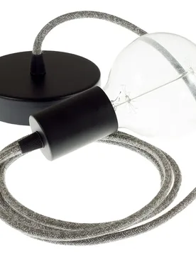Cables Suspension Luminaire Rn02 50 Cm Grey / Black One Size - Creative - FashionsVida