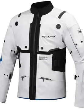 Giacca Moto Touring Laminata M-SKEID Grigio Blu taglia L - Ixon - FashionsVida