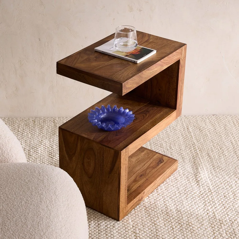Mesa auxiliar de madera de palisandro Bombay - El Corte Inglés - FashionsVida