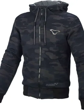 Giacca Moto Nuclone Nero Grigio camouflage taglia M - Macna - FashionsVida