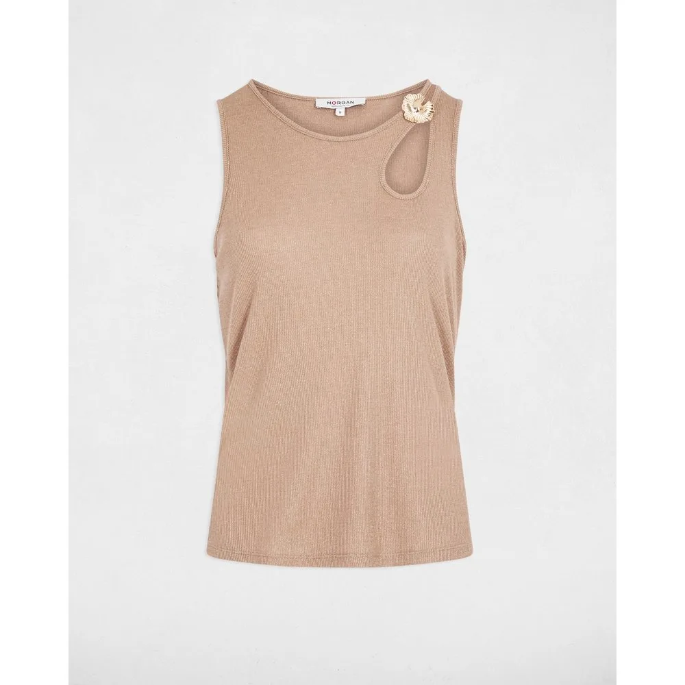 Top de mujer con charme en el hombro - Morgan - FashionsVida