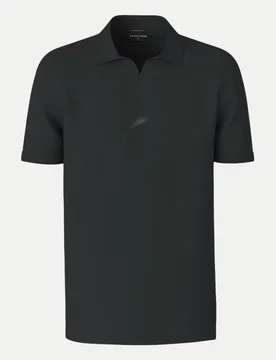 Tshirt mit Polokragen Schwarz S - Strellson - FashionsVida