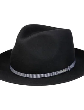 Garrison Fur Felt Hat by - navy - Size: 58 cm - Stetson - FashionsVida