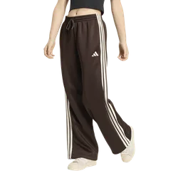 Stadium 3-stripes Track Pants Women Pants - Brown - Size XS (4-6) - Poly Mesh - Brown - Size: Extra Small