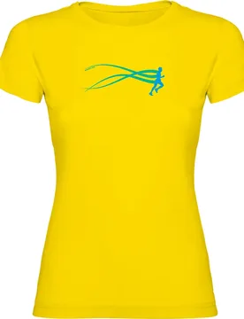 Run Estella Short Sleeve T-shirt Yellow XL Women - Kruskis - FashionsVida