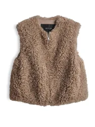Gilet in Felloptik WIKARA camel 34 damen