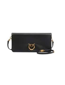 Borse a tracolla donna - click soft horizontal classic - nero - PINKO - FashionsVida