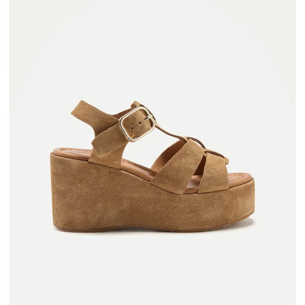 Sandalias tacón de mujer plataforma cuña - Latouche - FashionsVida