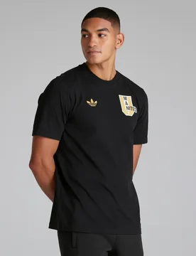 Manchester United VRCT T-Shirt Black M - Adidas - FashionsVida