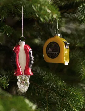Pack Glass Hanging DIY Decorations Multi - M&S - FashionsVida