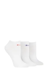 Pair White Plain Cotton No-Show Trainer Socks Ladies 4-8 Ladies - - White - Size: Small