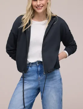 Langarm Jacke mit Turtle Neck female Blau - Street One - FashionsVida