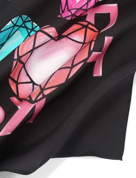 Pañuelo cuadrado con estampado divertido - Kurt Geiger - FashionsVida