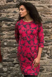 Women's Starshine Printed Jersey Dress in Bright Pink Size: 20 - Bright Pink - Size: 20