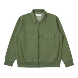 Giacca tyler jacket red cot blend jersey - green