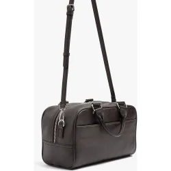Bolso de mano estilo tote convertible a bandolera con cierre de cremallera en liso