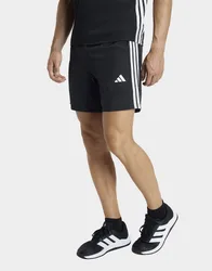 Mens Short Da Allenamento Essentials Base 3 Stripes Woven - Nero, nero nero Uomo taglia 2XL 18 CM