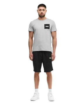 Survêtement Buston Marl Grey / Black / White L - Lonsdale - FashionsVida