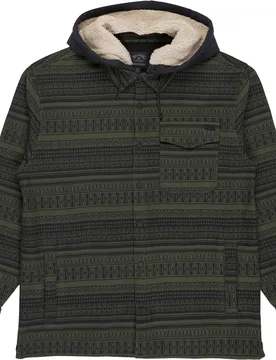 Chemise en polaire avec capuche - Furnace Bonded Jacquar Black en Coton - Taille XL - Marron - Billabong - FashionsVida