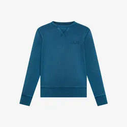 Felpa girocollo bambino blu avio