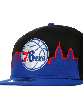 Fifty NBA Skyline 76ers Cap by - black - Herren - Size: S/M (54-57 cm) - New era - FashionsVida