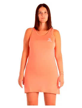 Atenea Sleeveless Dress Salmon XL - Softee - FashionsVida